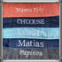 LOT: 2 Serviettes personnalisées 50x100cm et 70x130cm avec prénom brodé: 8 couleurs
